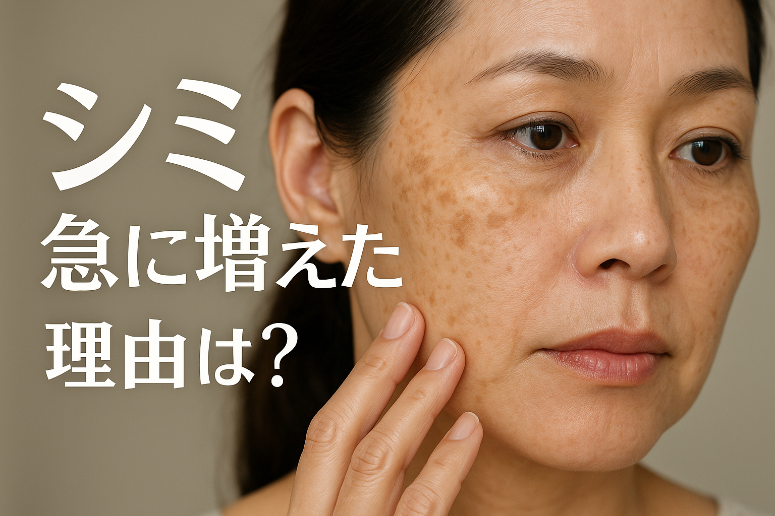 シミ 急に増えた 理由は？