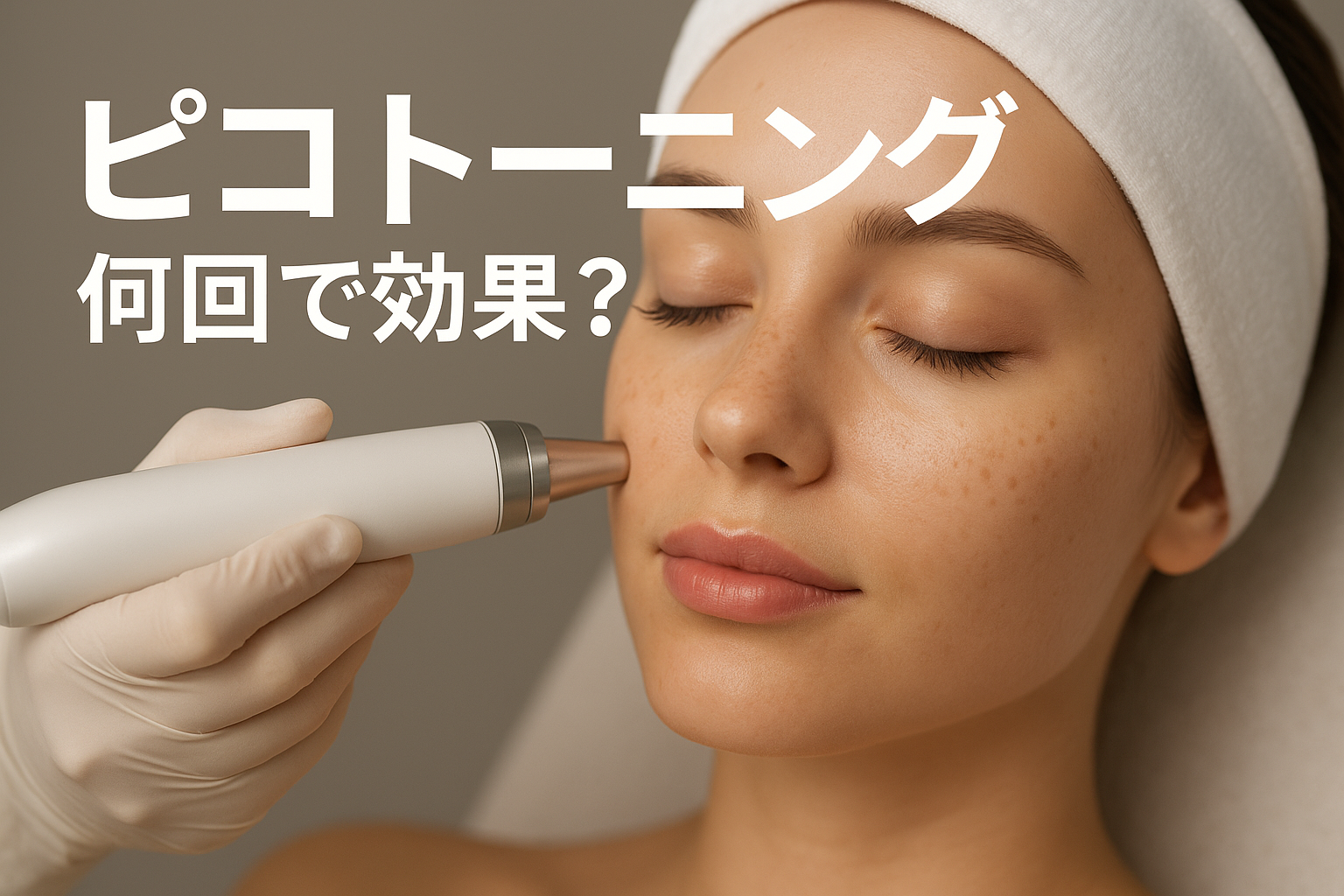 ピコ トーニング 何回で効果？