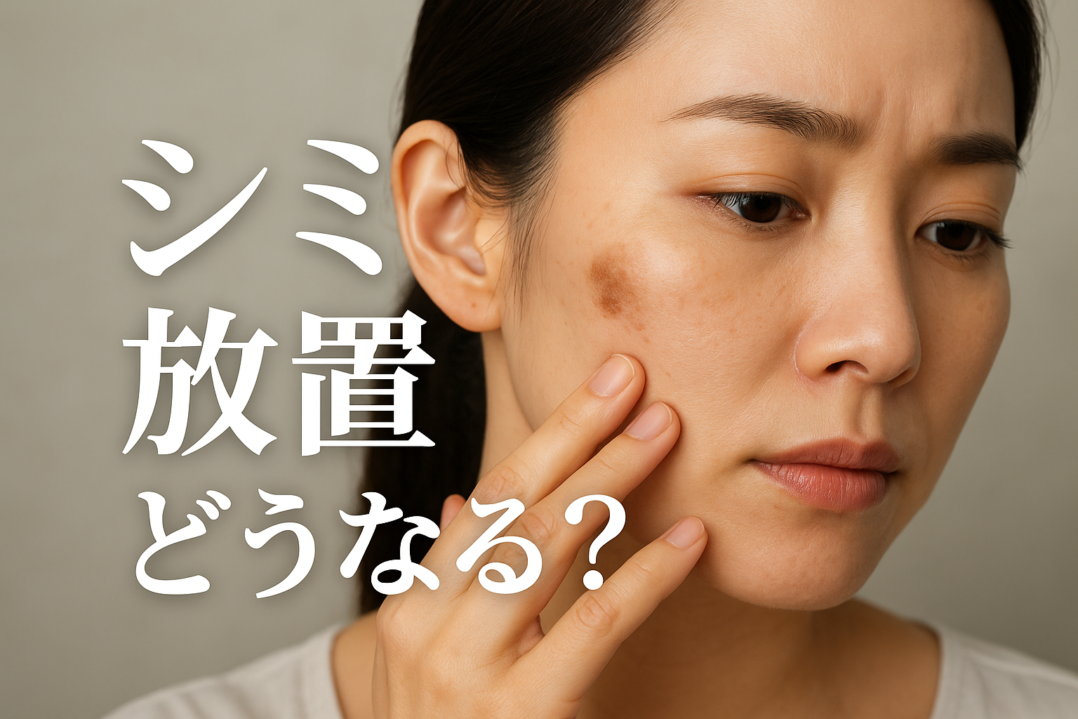 シミ 放置 どうなる？