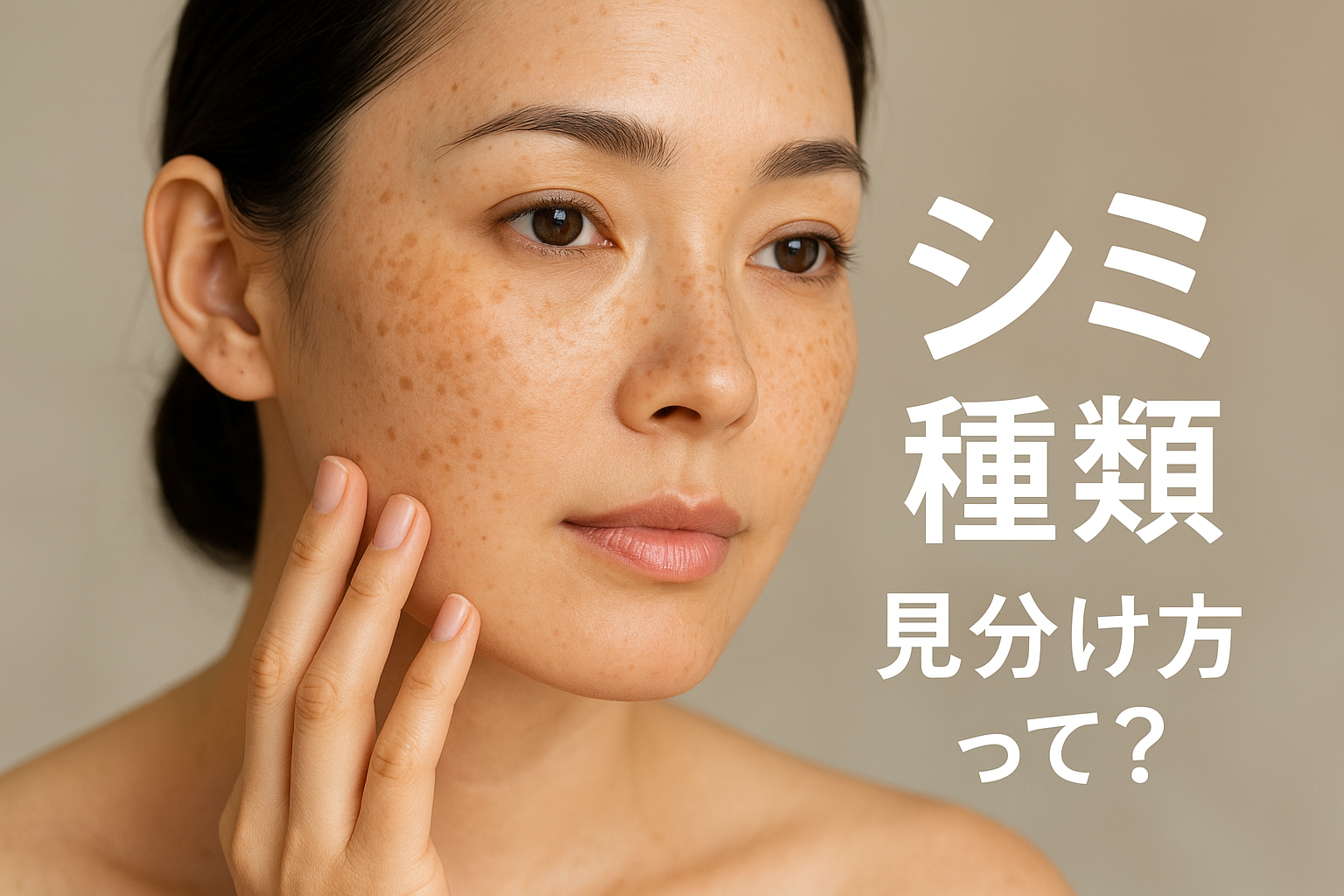 シミ 種類 見分け方って?