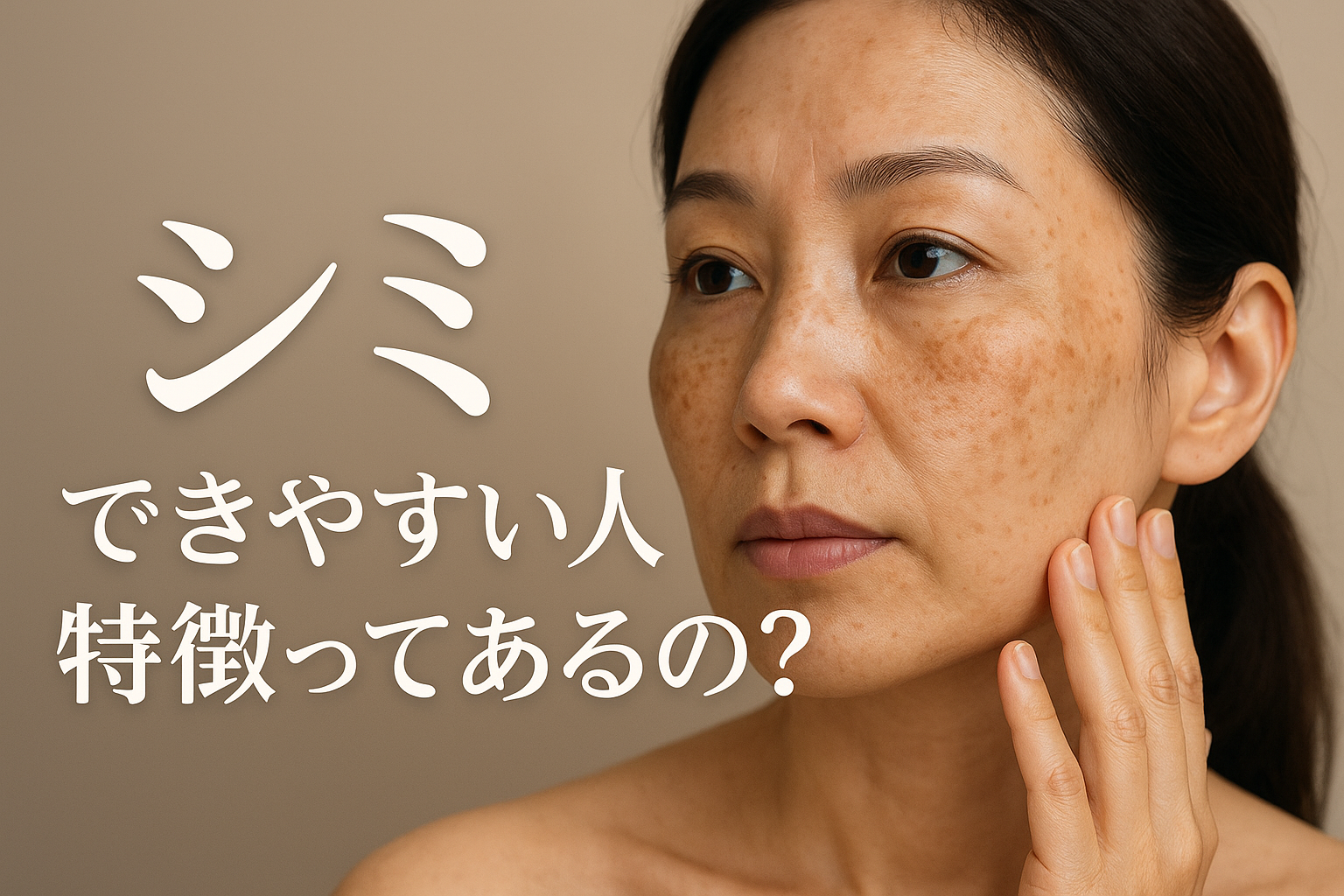 シミ できやすい人 特徴ってあるの？