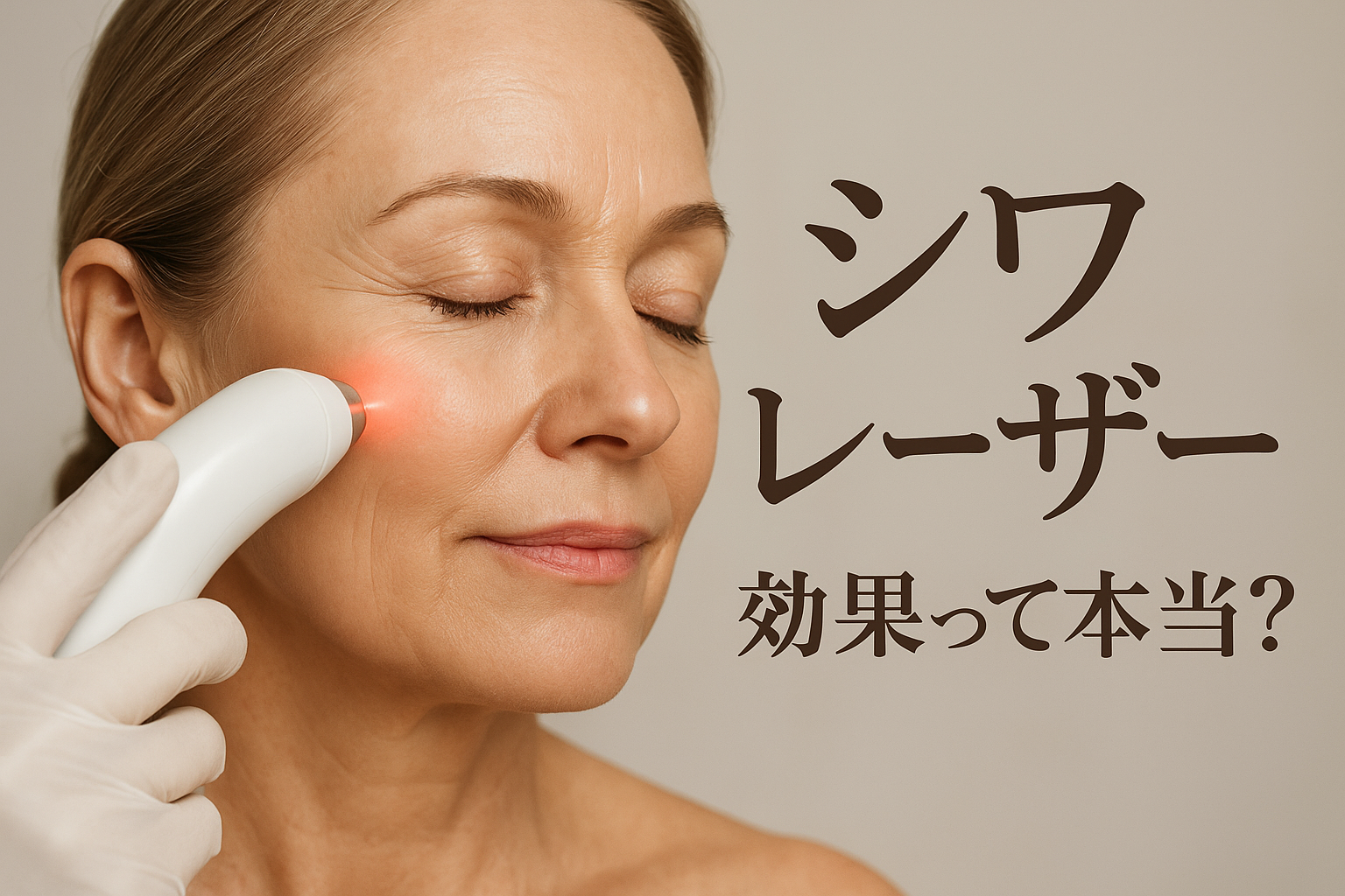 シワ レーザー 効果って本当？