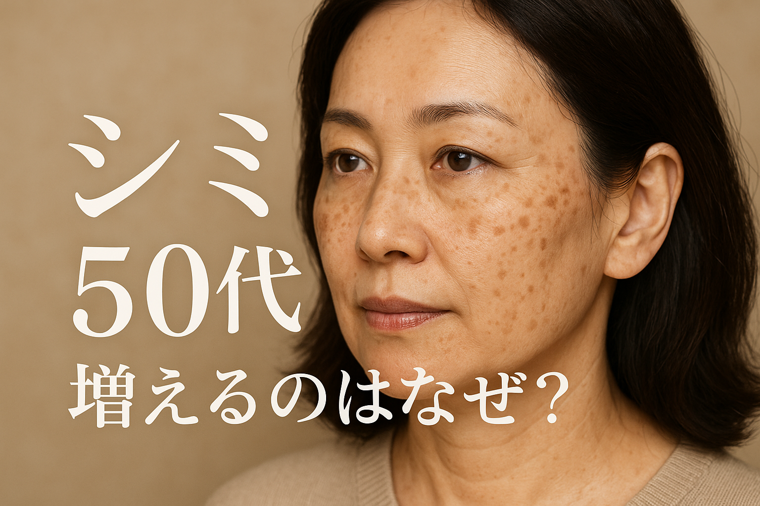 シミ 50代 増えるのはなぜ？